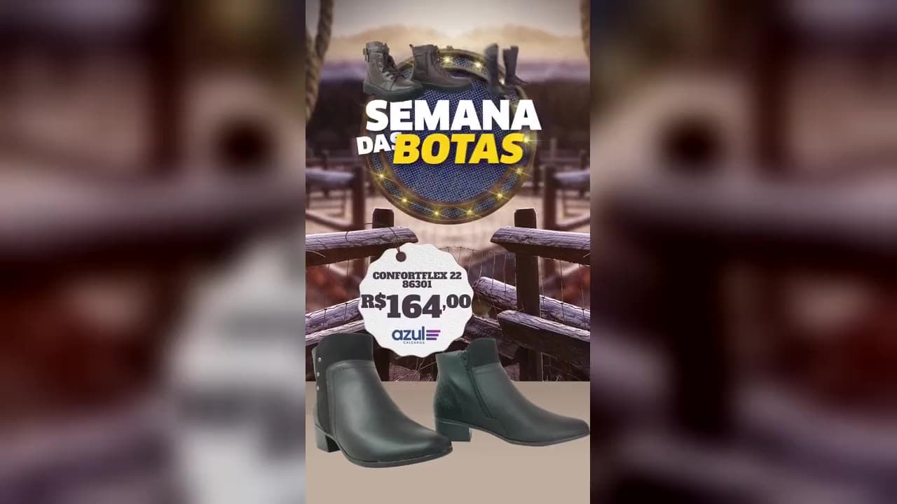 Próximo trabalho: Semana das Botas — Azul Calçados